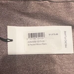 Lucchese Micro Flare Pants in Metallic Brown